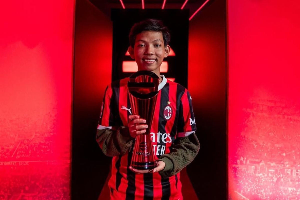 Atlet E-sports Indonesia Jadi Wakil AC Milan di Turnamen eFootball Dunia