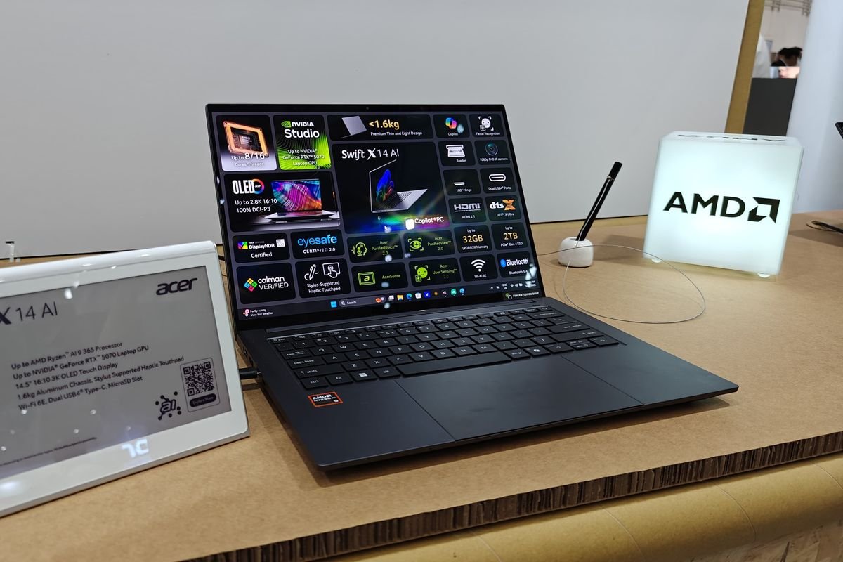 Computex 2025: Acer Rilis Swift X 14 AI dengan AI Copilot dan GPU RTX 5070