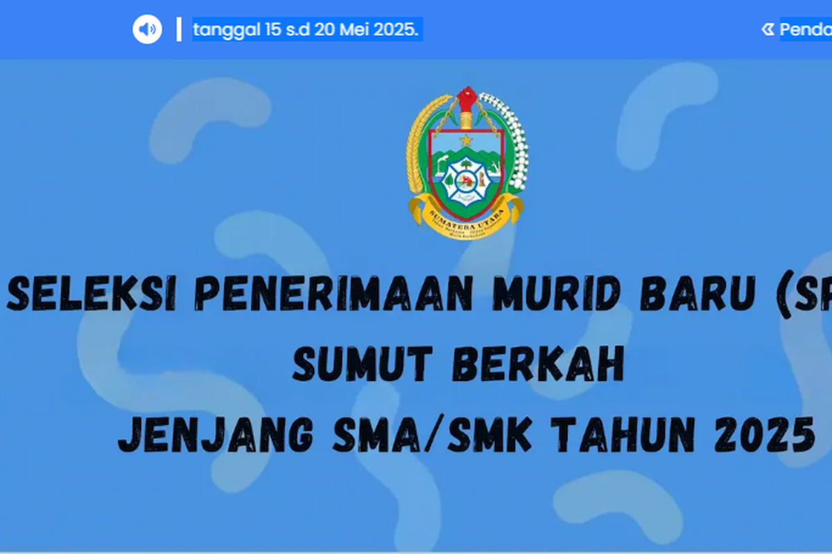 SPMB Sumut 2025 untuk SMA/SMK: Cek Syarat