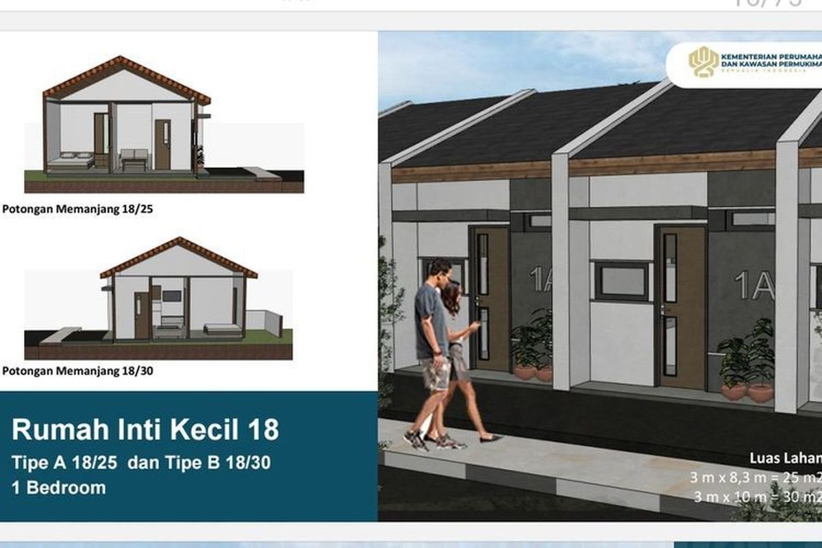 Rumah Subsidi 18 Meter Persegi