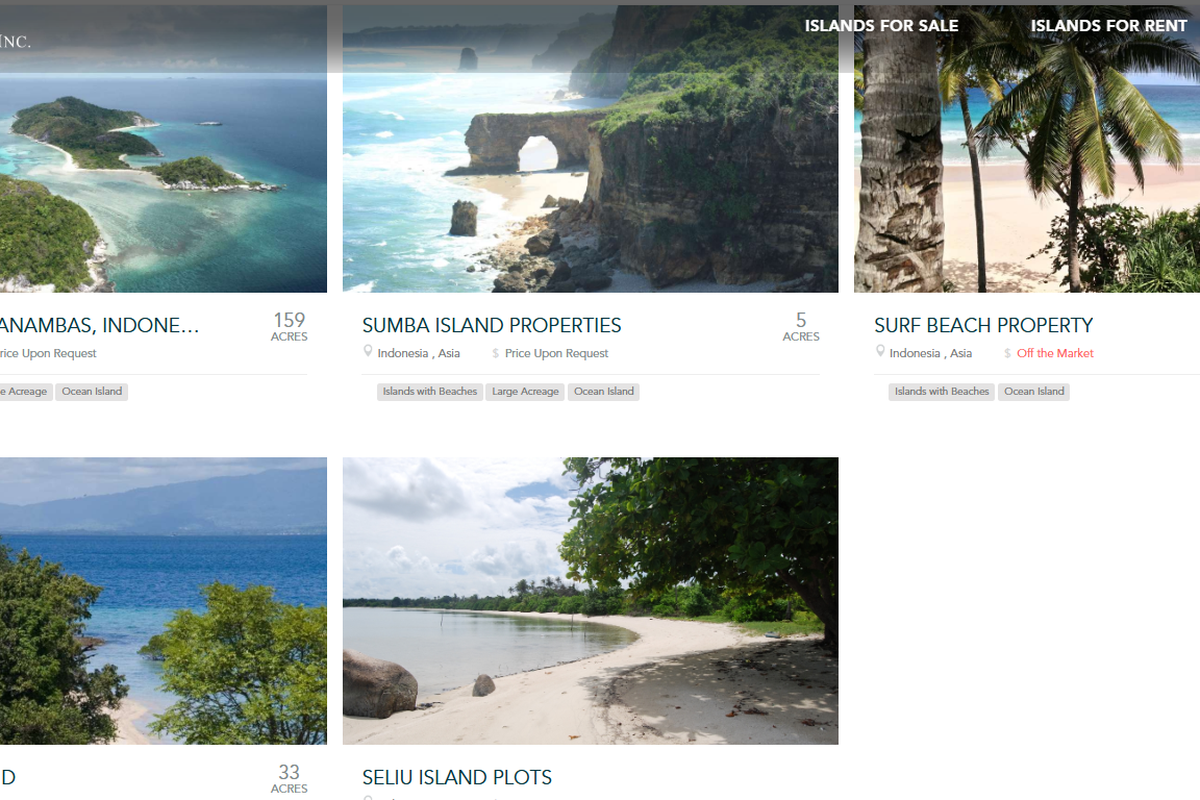 5 Pulau Dijual Online