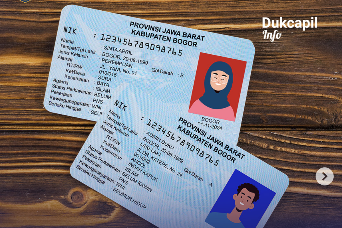 Apa Perbedaan Foto KTP Berlatar Belakang Merah dan Biru? Ini Penjelasan Dukcapil