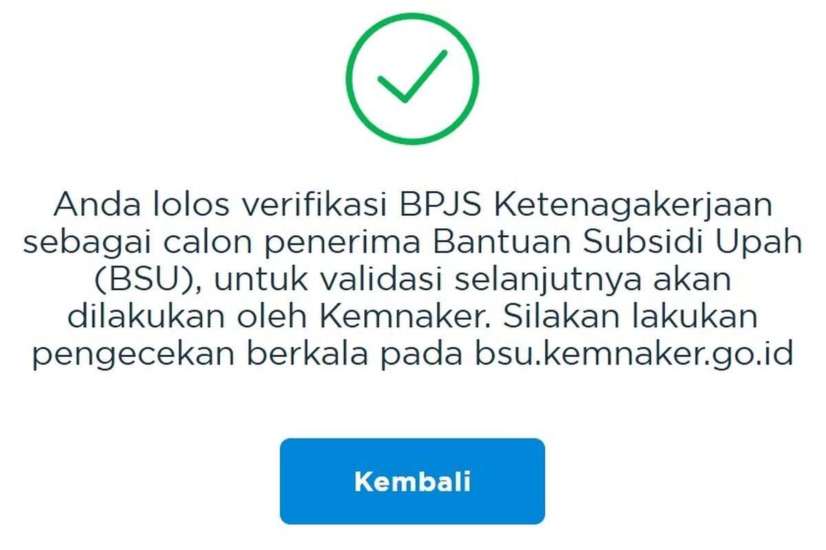 Status "Sudah Lolos Verifikasi" Ternyata Belum Pasti Dapat BSU 2025