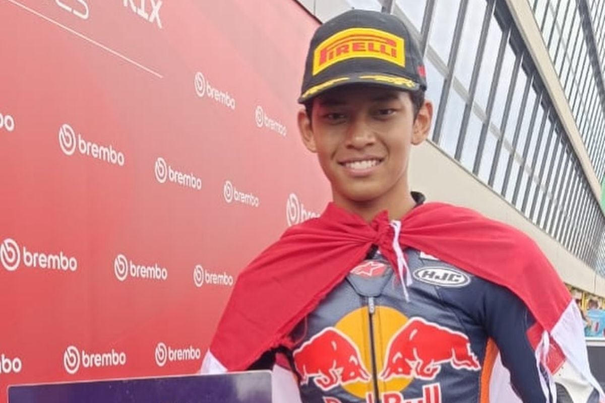 Pebalap Veda Ega Kibarkan Bendera Merah Putih Sirkuit Mugello