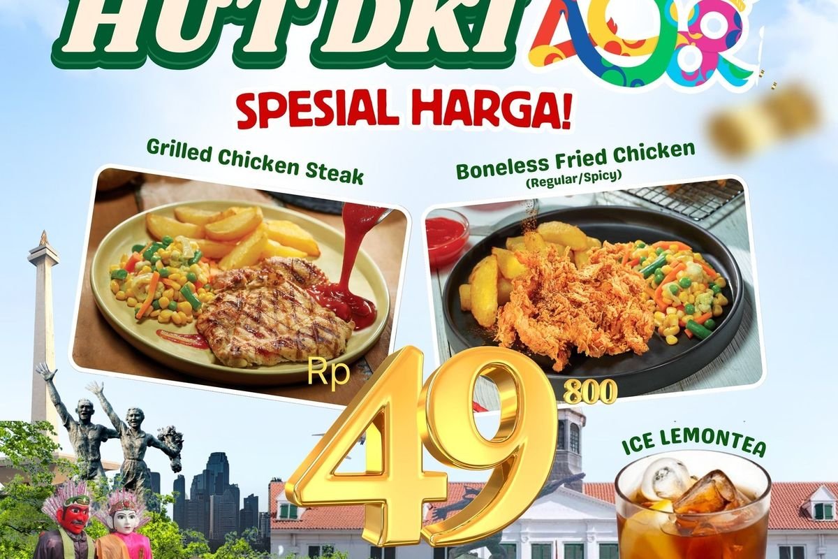 7 Promo Makanan Spesial HUT ke-498 Kota Jakarta