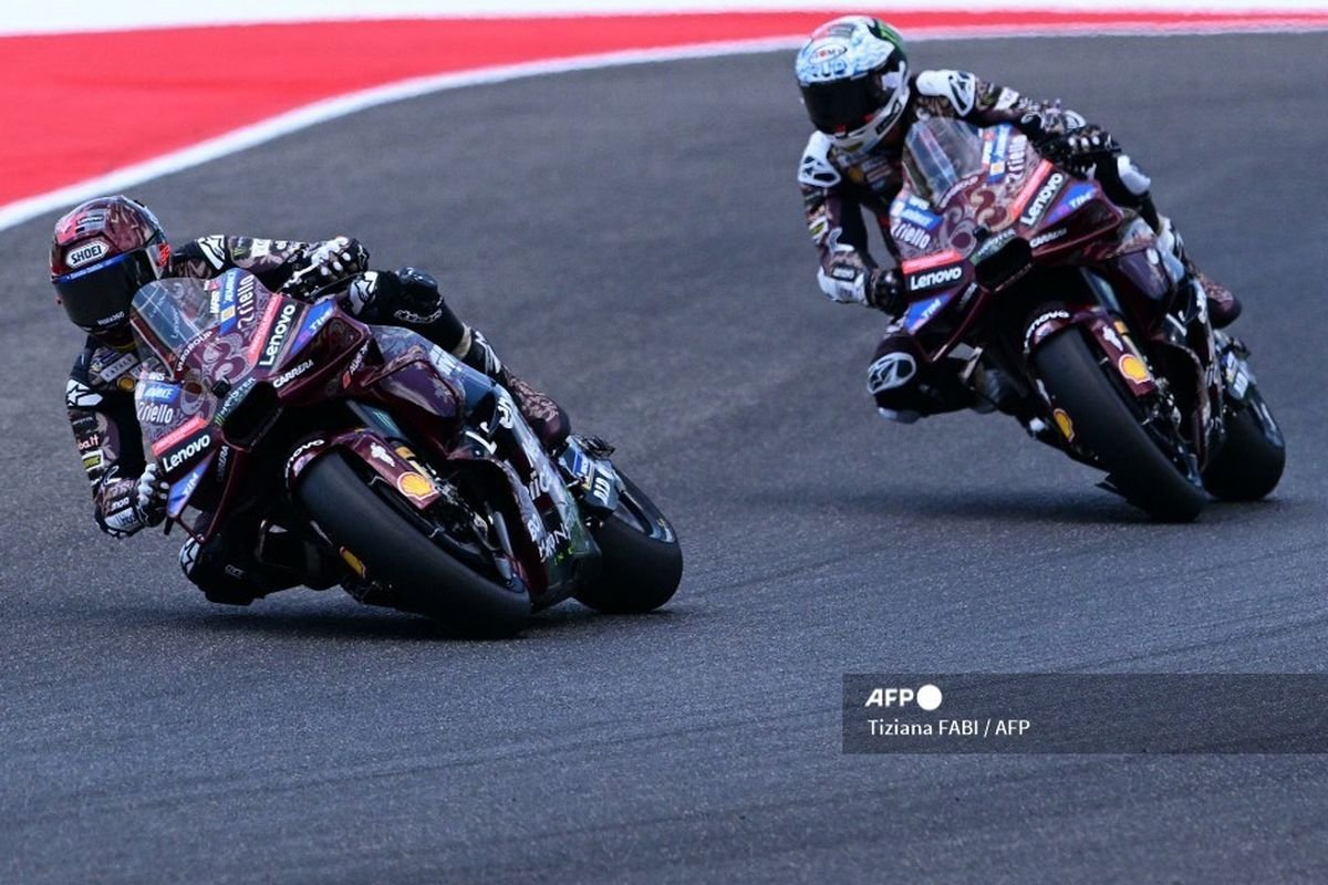 Kala Bagnaia Hanya Bisa Pasrah di MotoGP Italia Saat Marc Marquez Berjaya