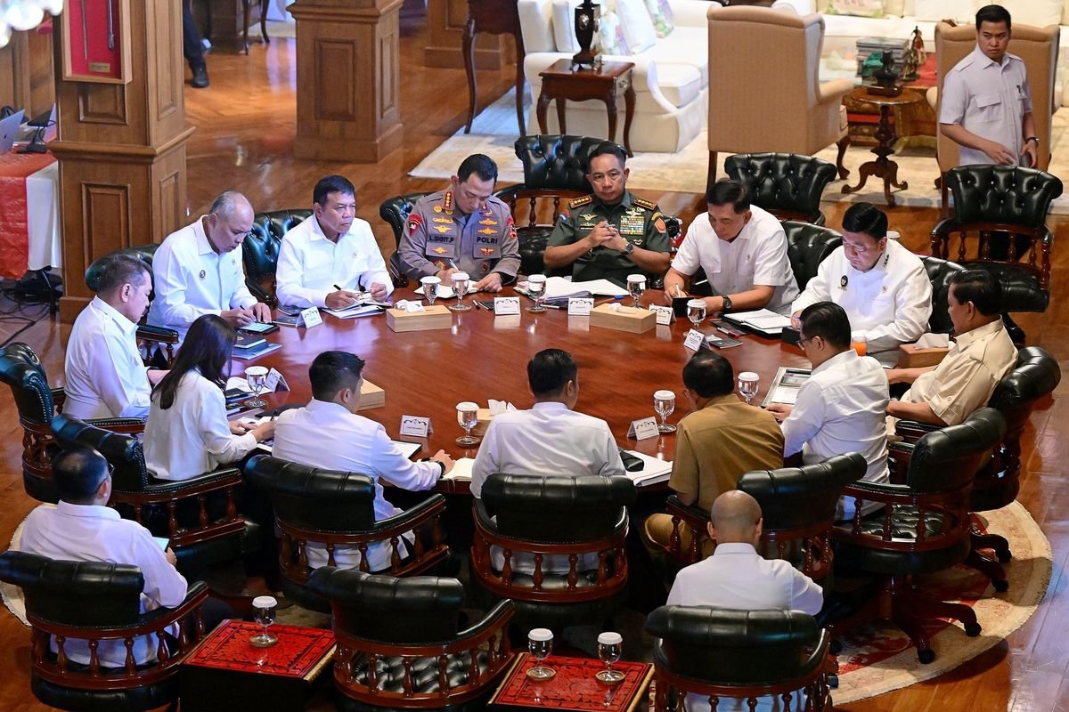 Prabowo Kumpulkan Pejabat Bidang Polkam